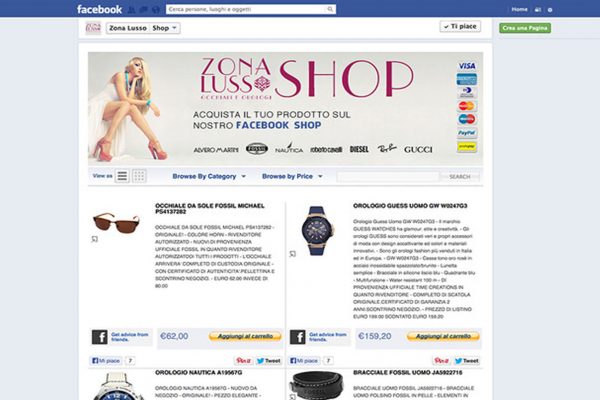 Facebook Shop di lusso San Marino