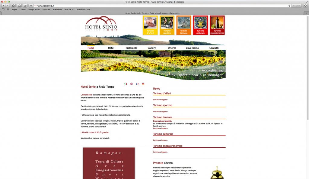 sviluppo sito web per hotel Ravenna