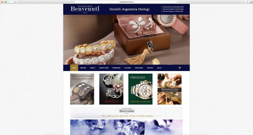 Realizzazione ecommerce per gioielleria