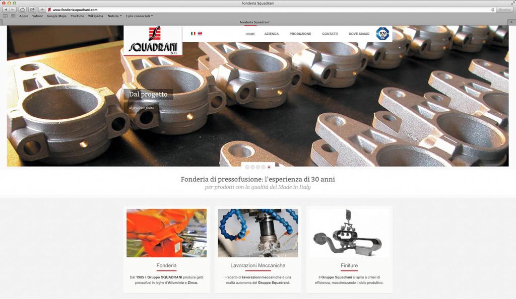 Realizzazione sito web per fonderia