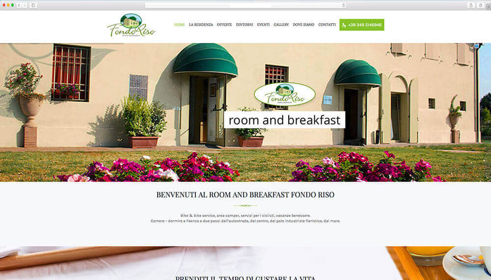 Realizzazione sito web per B&B