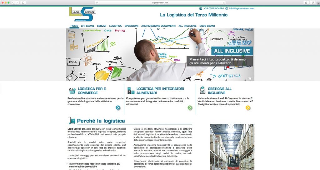 Realizzazione sito internet logistica