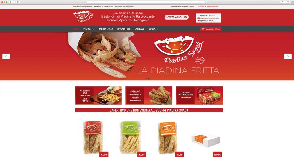realizzazione e-commerce prodotti alimentari