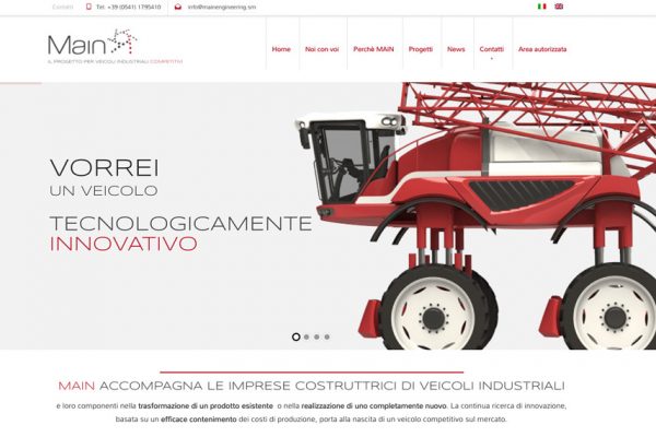 Realizzazione sito web aziendale per veicoli industriali