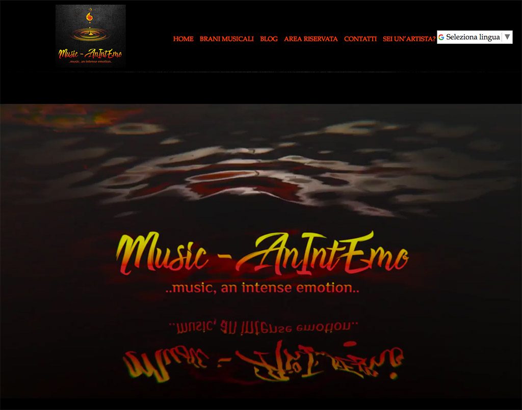 realizzazione sito web per artisti musicali