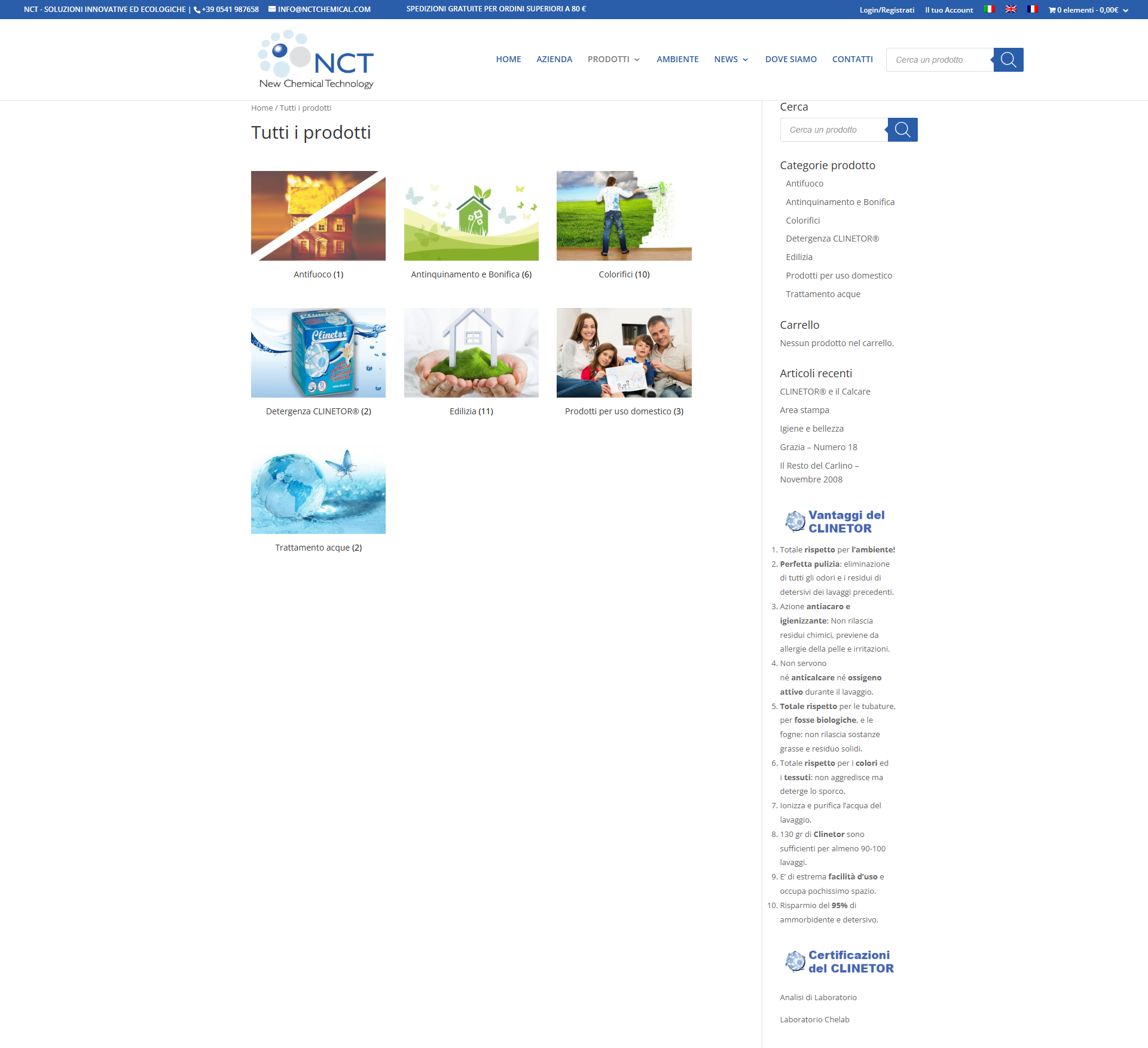 N.C.T. New Chemical Technology Srl azienda chimica per edilizia con stabilimento moderno
