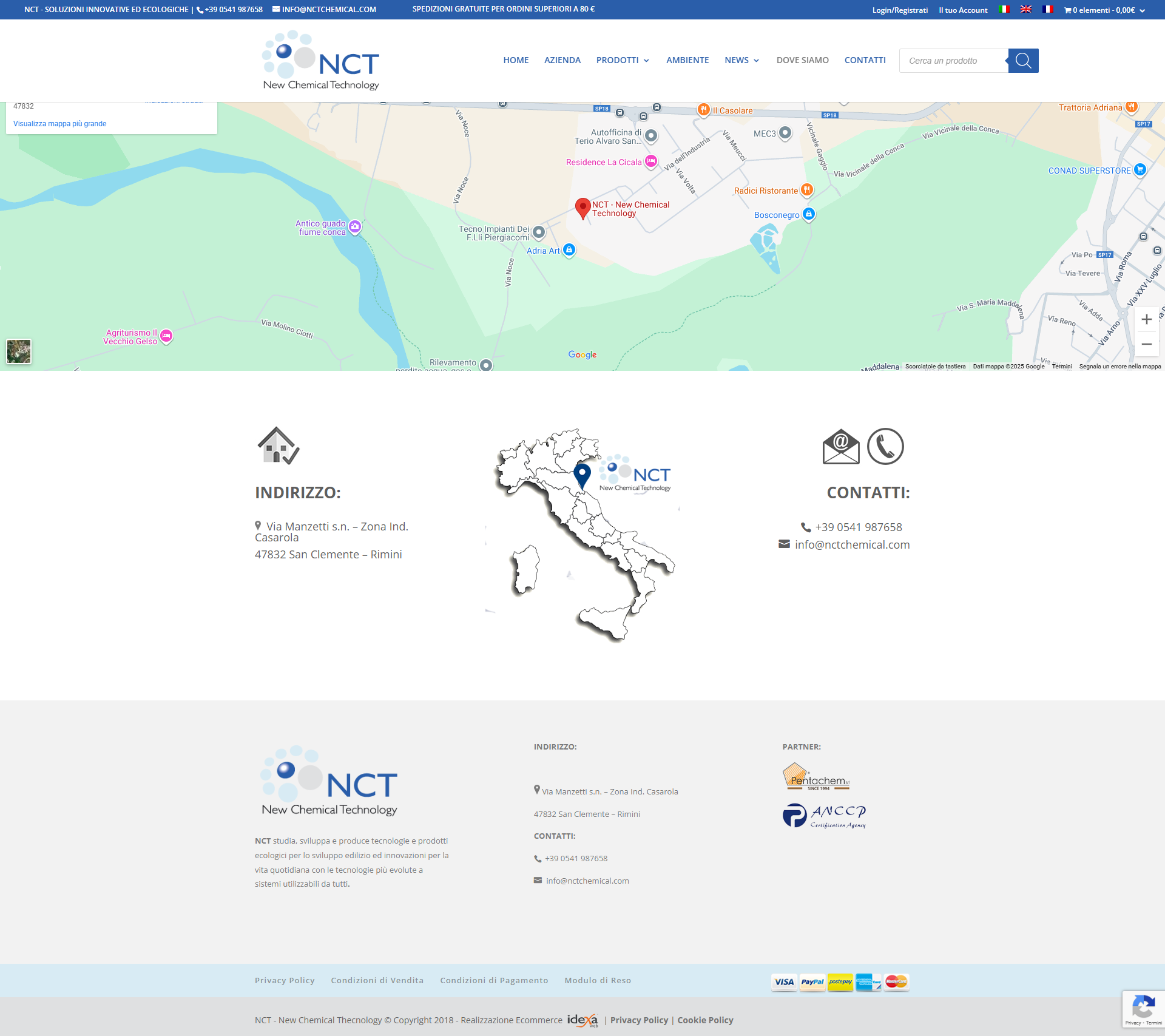 Nano prodotti e prodotti ionizzanti sviluppati da N.C.T. per edilizia
